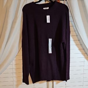 Old Navy Men's Dark Purple Crewneck Sweater